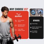 SLOVIC Adjustable Dumbbell 24kg | Dumbbells - Gym equipment for home workout | Dumbbell Set (24kg X 1) | Fitness Gym Dumbbells for Bench Press, Shoulder and Biceps| Anti Skid dumbles for all exercises - Image 8