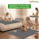 OYO BABY Extra Absorbent Waterproof Baby Dry Sheet | Quick Dry Sheet for New Born Baby Bed Protector, Soft & Breathable Rubber Sheet for Bed (Grey + Salmon Rose, Small Combo 2) - Image 5