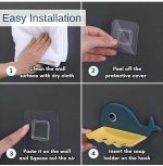 Fish Shape Soap Holder with Self-Drain Design | Soap Dish for Bathroom Sink, Kitchen & Shower | Non-Slip, Easy Clean Plastic Tray (Pack of 3) - Image 8