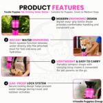 Foodie Puppies Portable Dog Water Bottle, (530ml,18Oz) Color May Vary | Leak-Proof Easy Squeeze Pet Water Dispenser with BPA-Free Drinking Cup | Walking, Hiking, Travel & Road Trips - Image 5