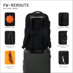 Reroute Travel Backpack & Rucksack | Fits 15.6-16 Inch Laptop | 27L Lightweight Nylon Daypack with Shoe Compartment & Luggage Strap - Image 6