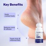 20% Urea Crack Heel Repair Foot Cream Roll On 50ml Foot Cream For Dry And Cracked Feet With 2% Lactic Acid, Olive Oil & Vitamin E | Help Heel Repair and Moisturise Cracked Heels - Image 3