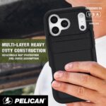 Pelican Voyager iPhone 17 Pro Case - Compatible with MagSafe - Black | Rugged Phone Case with 24ft Military-Grade Drop Protection - Heavy Duty Phone Cover with Belt Clip Holster for iPhone 17 Pro - Image 6
