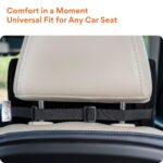FOVERA Car Neck Rest Pillow | 2 Years Warranty | Memory Foam Neck Pillow for Car, Car Seat Head Rest Cushion for Neck & Cervical Support - Relieves Neck Pain (Standard, Black, Pack of 1) - Image 7