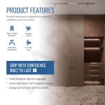 LAPO 2 Piece Stainless Steel Storage Drawers for Kitchen Units, 10 Inch-Elegant Drawer Pulls for Storage & Furniture Hardware, Simple Screw Installation, 3 Year Warranty (224mm, Matt Finish) - Image 3