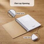Amazon Brand - Solimo Notebooks, Spiral-Bound, Kraft Cover, Lightweight, Pleasing Designs (A5, 160 Pages, 100 GSM, Set of 3) - Image 4