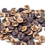 Coconut Shell Buttons 2 Hole Sewing Buttons for Fashion/Replacement/Decorative/Costume's/Jackets/Kurtis and Also Used DIY Art and Craft item (718-Coconut Shell butterfly 24pcs)