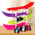 Toyshine Racer Ramp Toy With 4 Cars, 4 Ramps And Race Track For 1, 2, 3 Toddlers, Boys & Girls Educational Vehicle With Figures
