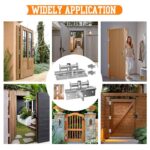 Self Closing Door Hinge Heavy Duty Adjustable Spring Door Closer Soft Close Hinges Auto Close Door Hinge for Wooden Door Home Office Security Door Hardware (Silver) - Image 9