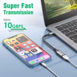AGARO USB Type C to USB 3.0 OTG Cable, Adapter, Connector, Fast Charging, Data Transfer Speed Up to 10 GBPS, Compatible with Laptops, Tablets, Smartphone and Chargers - Image 2