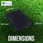 Utkarsh Garden Drainage Cell Mats (Thickness: 20 mm) Terrace/Kitchen Garden | Heavy-Duty, Highly Durable Polypropylene Water Drain Cell Mats for Indoor-Outdoor Home Garden | Pack of 10 - Image 5