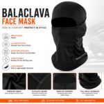 GRAND PITSTOP Helmet Mask (Black - Free Size) | Full Face UV Protection | Outdoor Face Cover | Dust, Wind, Sun Shield | Riding & Hiking Gear | Accessories for Men & Women - Image 2