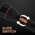 Duracell LED Torch Light, Super Bright, 12000 LUX, Ultra-Light and Easy to Carry Design, Large Reflector, for Everyday Use, 3AA Batteries Free, Black - Image 4