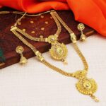 Sukkhi Ethnic Gold Plated Kundan Multi-String Set of 3 Necklace with Jhumki Earrings Combo for Women & Girls (SKR48716) - Image 4