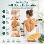 Episkey Dry Skin Body Brush Improves Skin's Health and Beauty With Natural Bristle | Remove Dead Skin and Toxins, Cellulite Treatment, Exfoliates, Stimulates Blood Circulation (WOODN_BATH) - Image 5