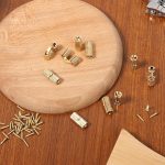 NIHUIFDPY 10 Pcs 8mm Hidden Brass Barrel Hinges, 180 Degree Concealed Invisible Hinge with Screws for Small Wooden Jewelry Box, DIY Crafts and Mini Furniture Hardware - Image 8
