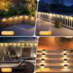 OUILA Sensor Light for Home Outdoor Waterproof | Warm White Solar Wall Lights for Garden, Balcony & Boundary Wall | Auto ON/Off | Solar Powered LED Lights (Yellow 4) - Image 8