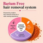 4 in 1 Orange Body Hair Removal Powder Mask for Women & Men Instant Painless Hair Removal Tan Removal Exfoliation & Skin Nourishment No Heat No Strips Painless Full Body Wax Powder (80g) - Image 5