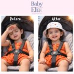 Baby Eli Premium Cotton Summer Bucket Hat – Breathable Wide Brim Sun Cap for Infants & Toddlers (6-24 Months), Soft Sun Protection Beach Hat for Boys & Girls White - Image 6