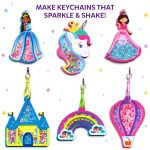 Skillmatics Shake-its – Unicorns & Princesses, Glitter Craft Kit for Kids | DIY Arts & Crafts with Keychains, Mess-Free Activity, Travel Toy, Birthday Gift for Girls & Boys Ages 4, 5, 6, 7, 8, 9 - Image 8