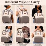 Motherly Patented Design Maternity Diaper Bag with Accessories | Waterproof Baby Travel Bag | Multi-Pocket Organizer for Newborn Essentials & Hospital Use (Envy Series) - Image 7