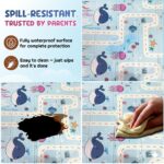 Extra Large Baby Play Mat 5x4 Feet, Reversible Foldable Crawling Mat, BPA Free Waterproof Floor Play Mat for Kids & Infants, Soft Cushioned Learning & Activity Mat(Blue Whale & sea Theme) - Image 4