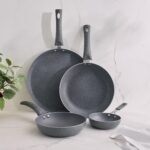 Home Centre - Nevada Aluminium Mini Frying Pan | Aluminium Cookware | Blair Nevada Collection | Grey Kitchenware | Non - Stick - Grey / 13cm - Image 2