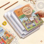 Force24 - Transparent Self-Adhesive Book Cover Film – 30 Sheets (10 Each of 3 Sizes) | Waterproof Sheets for Book Protection Office Use | Easy-to-Apply Book Binding Sheets (30)