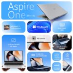 Acer Smartchoice Aspire One, AMD Ryzen 3-7320U, 8GB LPDDR5 RAM/ 256GB SSD, 14.0"/35.56cm TN HD Display, Win 11 Home, Pure Silver, 1.48KG, A114-43, Thin and Light Laptop - Image 2