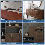 LAPO 2 Piece Stainless Steel Storage Drawers for Kitchen Units, 10 Inch-Elegant Drawer Pulls for Storage & Furniture Hardware, Simple Screw Installation, 3 Year Warranty (224mm, Matt Finish) - Image 5