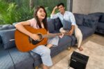 Yamaha FX280 Wood Brown Acoustic Guitar, Natural Brown Wood Finish, Classic Dreadnought Style with Black Pickguard, Musical Instrument for Beginners and Professionals Made In India - Image 6