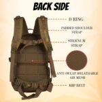 F Gear Grecale 25L, Camping Travel Hiking Tourist Outdoor Trekking Bag|Molle Rucksack Backpack|Multipurpose Bag|Hidden & Access Pocket|Padded Back&Shoulder Straps|Lightweight Backpack|Unisex - Image 5