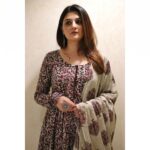 Nermosa Women Printed Anarkali Kurta and Pant Set with Dupatta | Printed Kurta Set | Cotton Suit | Women Kurta Sets | - Image 2