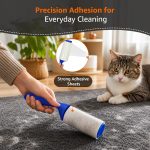 Amazon Basics Pet Hair Remover Lint Roller | 5 rolls and 60 sheets each roll | Strong Adhesive Sheets | Easy Peel-Off Design | Ergonomic Grip | Multi-Surface Cleaner for Clothes, Sofas, Fabric and Car Seats - Image 3