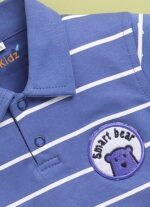 Pure Cotton Collared T-Shirt and Half Pant Set for Kids - Image 10