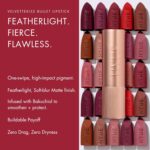HYUE Velvette Kiss Matte Bullet Lipstick | Cherry - Licious | Feather Light & Powder Finish | Long-Wear Intense Color | with Jojoba, Almond & Gooseberry | Smudge-Proof, Travel-Friendly, Precision Tip - Image 5
