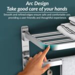 Plantex 304 Grade Stainless Steel Towel Hanger for Bathroom/Dual Folding Towel Rack/Towel Holder/Bathroom Accessories (24-Inch) Chrome - Image 9