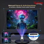 Lifelong Electronics Lightbeam Smart LED Projector | Android 14, 1080P & 4K Ultra HD Support, 4000 Lumens | All OTT Apps (Netflix, Prime, Jio etc.) | Auto Keystone, WiFi/BT, HDMI, Cast, 150” Screen - Image 8