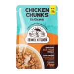 Kennel Kitchen Chicken Chunks in Gravy, 130g (Pack of 1) | Wet Dog Food for Adult & Puppy | Dog Food Gravy with Regionally Sourced Fresh Chicken | Free from Artificial Colours & Preservatives