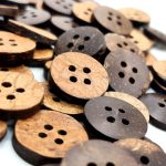 Coconut Shell Buttons 2 Hole Sewing Buttons for Fashion/Replacement/Decorative/Costume's/Jackets/Kurtis and Also Used DIY Art and Craft item (717-Coconut Shell simple button 36pcs) - Image 2