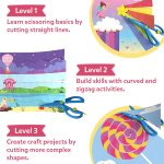Skillmatics Paper Scissor Skills Activity Book - Snip Snip 25 Fun Cutting & Creative Activities for Preschoolers 2 Child-Safe Scissors Fine Motor Skills Craft Kit Gifts 3 to 7 Yrs Multicolour | 25 Cutting & Creative Activities for Preschoolers, 2 Child–Safe Scissors, Felt Craft Kit, Screen-Free Fun, Gift for Ages 3–7 - Image 4