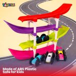 Toyshine Racer Ramp Toy With 4 Cars, 4 Ramps And Race Track For 1, 2, 3 Toddlers, Boys & Girls Educational Vehicle With Figures - Image 3