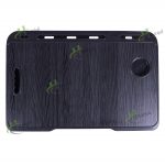 Foldable Wooden Mini Laptop Table for Bed, Study Table with Drawer, Mobile Holder (Blacks) - Image 6