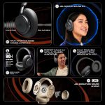 JBL New Live 780NC, Advanced Noise Cancellation 2.0 Wireless Headphones, Latest Technology (BT 6.0, Auracast, Hi-Res, LDAC, Spatial Sound, 6-mic, AI-Trained Algo) 80H Battery, 2Yrs* Warranty, Black | Bluetooth 6.0, Multipoint Connection, Up to 80 Hours Playtime, Customisable with the JBL Headphones App, Spatial Sound - Image 3