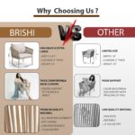 BRISHI Braid & Rope Garden Patio Seating Chair and Table Set Outdoor Balcony Garden Coffee Table Set Furniture with 1 Table and 2 Chairs Set with Cushion (Beige and White), 61 cm, 81.3 cm - Image 8
