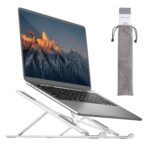 Foldable Tabletop Laptop Stand Holder with Adjustable Height Compatible for 7-17 inches Laptops