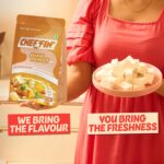 Cheffin' Shahi Paneer Masala, 285g | Chef Curated Gourmet Cooking Kit | Cooks 150-200g Paneer | Ready in 10 Min | 100% Natural, No Preservatives | Just Add Fresh Paneer |Serves 2-3 - Image 7