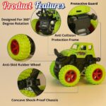 GRAPHENE 4WD Friction Powered Monster Truck Toy Push & Go Off-Road Car for Kids Amazing 360° Stunts All-Terrain Grip Vibrant Colors for Boys Girls Birthday Christmas Fun Play - Image 9