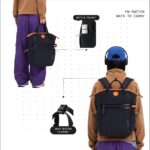Switch Convertible Backpack for Daily Carry & Travel | Fits 15.6 Inch Laptop | 26L Water-Resistant Aerology Fabric Daypack with Luggage Strap - Image 7