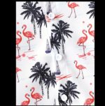 Boy's Printed Spread Collared Cotton Short Sleeves Shirt With Button & Matching Elastic Waist Shorts Co-Ords Set - Image 7
